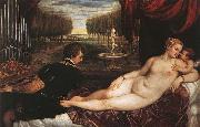 TIZIANO Vecellio Venus with Organist and Cupid oil painting on canvas